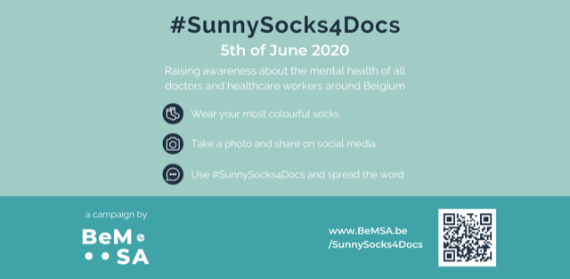 Doctors4Doctors D4D BeMSA nieuws steun Sunny Socks 4 Docs